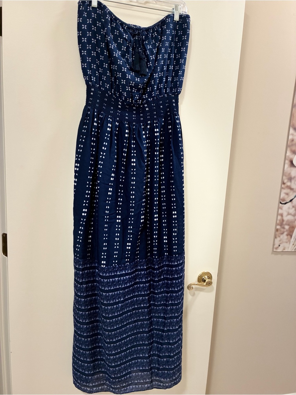 Athleta Strapless Maxi Dress Size Large